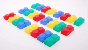 Set de bloques encajables de silicona
